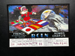 CARTE QSL / 14RC03MC TO 215TR  / FRENCH INTERNATIONAL DX GROUP / MERY CHRISTMAS / 1994 - Radio Amateur