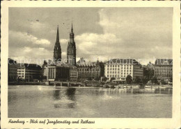 72412937 Hamburg Blick Auf Jungfernstieg Und Rathaus Hamburg - Andere & Zonder Classificatie