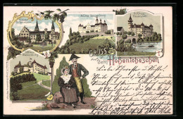 Lithographie Neuenstein, Schloss Neuenstein, Schloss, Ochringen, Gruss Aus Dem Hohenlohe`schen  - Otros & Sin Clasificación