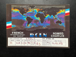 CARTE QSL / 14RC03MC TO 215TR  / FRENCH INTERNATIONAL DX GROUP / MERY CHRISTMAS / 1994 - Radio Amateur