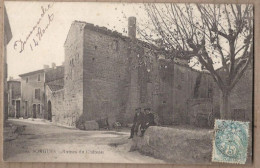 CPA 84 - SORGUES - Ruines Du Château - TB PLAN CENTRE VILLAGE PLACE Avec Jolie ANIMATION - Sorgues