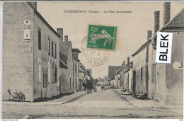 89 . Yonne :  Courgenay  : La Rue Traversiere . - Other & Unclassified