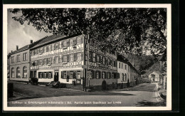AK Adelsheim I. Bd., Strassenpartie Beim Gasthaus Zur Linde  - Adelsheim