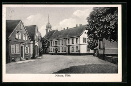 AK Miesau /Pfalz, Strassenpartie Mit Kirche  - Andere & Zonder Classificatie