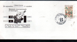 BIENNALE INTERNATIONALE D'AUVERGNE à CHATEL GUYON PUY DE DOME 1987 - Commemorative Postmarks