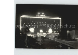 72412779 Gottwaldov Tschechien Hotel Moskva Nachtaufnahme Zlin - Tchéquie