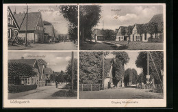 AK Lüdingworth, Osterstrasse, Grashof, Kirchhofstrasse, Eingang Westerstrasse  - Other & Unclassified