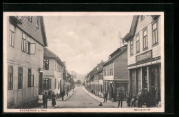 AK Bockenem A. Harz, Bönnierstrasse Mit Geschäft F. C. Wiesen Sen.  - Other & Unclassified