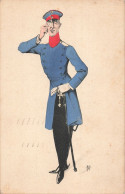 Militaire Illustration Uniforme Allemand Illustrateur A.H. , CPA Cachet 1939 , éditeur ASCO N°6754 , Armée Allemande - Uniforms