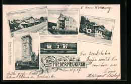AK Niederneukirch, Bahnhof, Villa Goldelse, Villen-Colonie  - Andere & Zonder Classificatie