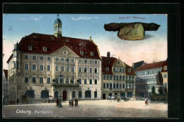 AK Coburg, Das Rathaus Auf Dem Marktplatz  - Coburg