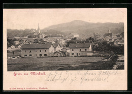 AK Miesbach, Ortspartie Mit Hügeliger Landschaft  - Miesbach