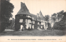 61-BAGNOLES DE L ORNE CHÂTEAU DU BOIS DE MAINE-N°5182-G/0283 - Bagnoles De L'Orne