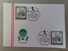 Österreich Pro Juventute - Mit Sonderstempel 11. Mai 1988 Wien, Verwendungstag Neuer Automaten Wertzeichen  (Nr.1950) - Other & Unclassified