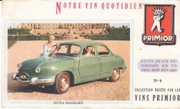 Buvard - Blotter -  VINS PRIMIOR - Voiturer N°6 -  DYNA PANHARD - Autres & Non Classés