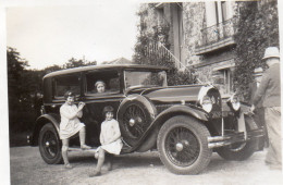 Photographie Vintage Photo Snapshot Automobile Voiture Car Auto Famille - Auto's