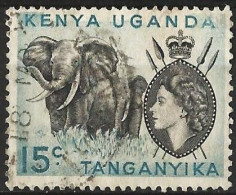 Kenya-Uganda-Tanganyika 1959 - Mi 94 II - YT 104 ( African Elephant & Elisabeth II ) - Kenya, Uganda & Tanganyika