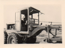 Photographie Vintage Photo Snapshot Afrique Algérie Djamâa Armée Bulldozer  - Guerre, Militaire