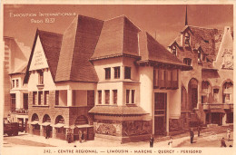 75-PARIS EXPOSITION INTERNATIONALE 1937 CENTRE REGIONAL LIMOUSIN-N°5184-C/0293 - Expositions