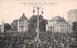 75-PARIS EXPOSITION DES ARTS DECORATIFS PAVILLON DE Belgique-N°5184-B/0349 - Tentoonstellingen