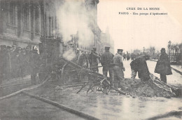 75-PARIS CRUE DE LA SEINE UNE POMPE D EPUISEMENT-N°5184-B/0313 - Inondations De 1910