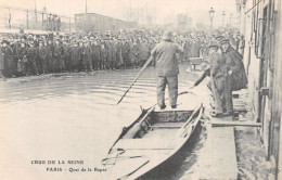 75-PARIS CRUE DE LA SEINE QUAI DE LA RAPEE-N°5184-B/0315 - La Crecida Del Sena De 1910