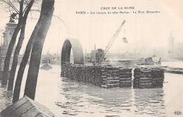 75-PARIS CRUE DE LA SEINE LE PONT ALEXANDRE-N°5184-B/0309 - De Overstroming Van 1910