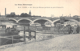 75-PARIS GARE DES BATEAUX PARISIENS AU PONT D AUSTERLITZ-N°5184-B/0071 - Métro Parisien, Gares