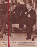 Boksen Boxe - 2 Wereldkampioenen Al Brown & Marcel Thil - Orig. Knipsel Coupure Tijdschrift Magazine - 1934 - Non Classés