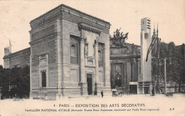 75-PARIS EXPOSITION DES ARTS DECORATIFS PAVILLON D Italie-N°5184-E/0179 - Mostre