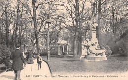 75-PARIS PARC MONCEAU STATUE DE GUY DE MAUPASSANT-N°5184-D/0335 - Autres & Non Classés