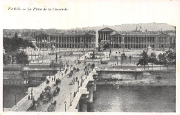 75-PARIS LA PLACE DE LA CONCORDE-N°5184-D/0281 - Autres & Non Classés