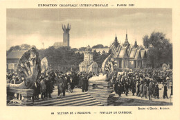 75-PARIS EXPOSITION COLONIALE INTERNATIONALE 1931 PAVILLON DU CAMBODGE-N°5184-D/0007 - Exposiciones