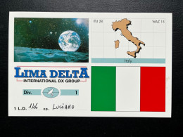 CARTE QSL / 1LD146 TO 215TR  / 1994 LIMA DELTA INTERNATIONAL DX GROUP / ITALY - Radio Amateur