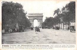 75-PARIS L ARC DE TRIOMPHE ET LES CHAMPS ELYSEES-N°5184-H/0167 - Arc De Triomphe