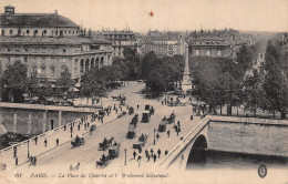 75-PARIS LA PLACE DU CHATELET ET BOULEVARD SEBASTOPOL-N°5184-H/0037 - Andere & Zonder Classificatie