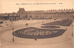 75-PARIS LA PLACE DU CARROUSEL ET LE LOUVRE-N°5184-G/0263 - Andere & Zonder Classificatie