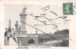 75-PARIS LE PONT ALEXANDRE III-N°5184-G/0219 - Andere & Zonder Classificatie