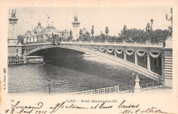 75-PARIS LE PONT ALEXANDRE III-N°5184-G/0215 - Andere & Zonder Classificatie