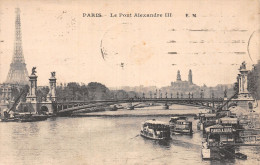 75-PARIS LE PONT ALEXANDRE III-N°5184-G/0073 - Altri & Non Classificati
