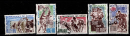 - CONGO - 1966 -YT N° 190 / 193 + 195 - Oblitérés - Sports - - Gebruikt