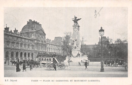 75-PARIS PLACE DU CARROUSEL ET MONUMENT GAMBETTA-N°5184-G/0017 - Andere & Zonder Classificatie
