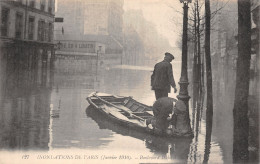 75-PARIS INONDATIONS 1910 BOULEVARD DIDEROT-N°5184-F/0307 - Inondations De 1910