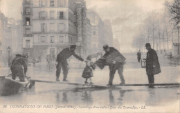 75-PARIS INONDATIONS 1910 QUAI DES TOURNELLES-N°5184-F/0303 - Paris Flood, 1910