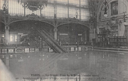 75-PARIS LA GRANDE CRUE 1910 INONDATION DE LA GARE D ORSAY-N°5184-F/0263 - La Crecida Del Sena De 1910