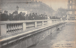 75-PARIS CRUE DE LA SEINE PONT SAINT MICHEL-N°5184-F/0257 - Inondations De 1910