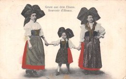 67-ALSACE FOLKLORE COSTUMES-N°5185-H/0045 - Sonstige & Ohne Zuordnung