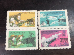 VIET  NAM  NORTH STAMPS-220(1967 3000TH US AIRCRAFT BROUGHT DOWN OVER NORTH VIETNAM)4 Pcs 1 SET Good Quality - Viêt-Nam