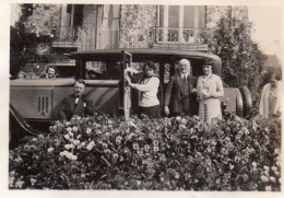 Photographie Vintage Photo Snapshot Automobile Voiture Car Auto Paramé Ker Sioul - Automobiles