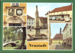 72411484 Neustadt Dresden Rathausportal Postmeilensaeule Cafe Wochenpost Stadtpa - Dresden